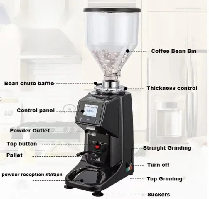 เครื่องบดกาแฟแบบอัตโนมัติขนาด  - Coffee Grinder Burr Flat บทวิจารณ์และราคา